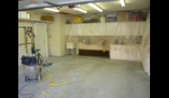 2 Stall with cabinets Before