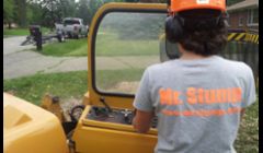 MR STUMP - taking out 8' Stump in Rochester Hills..