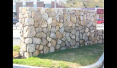Decorative stone wall