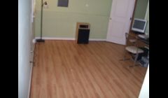 Laminate in basement\
\
Finished basement also walls, ceiling and interior doors. 