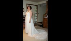 Wedding dress after alterations.