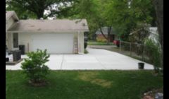 Drive replacement with broom finish