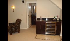 Advanced Renovations Inc - basement remodel with wet bar and full bathroom westerville ohio