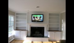 Custom Bookcases & Fireplace Mantel