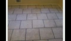 16x16 Staggered Tile w/ Dark Grout
