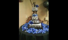 Black & White Formal Cake. 