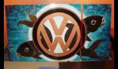 A koi triptych for VW's Lounge at the Sundance Film Festival.