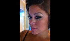 Light Smokey Eye with faux eyelashes