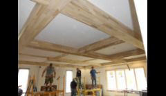 Building a coffered ceiling for a client.