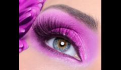 Beautiful eyelash extensions.