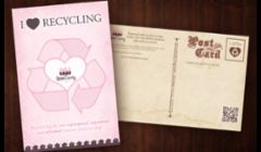 Print Design - Recycled Bag Program Post Card & Direct Mail Piece for Uptown Country Home