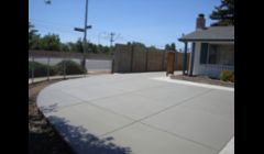 Broom finish concrete