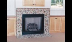 Mosaic fireplace