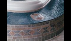 Details of hot tub surround