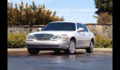 White Lincoln Town Car