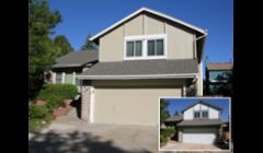 Aurora home exterior painting project (before inset)