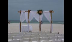 beach wedding at sand key beach