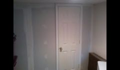 New wall and door.