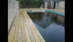 New Pressure Treated Deck (before stain)