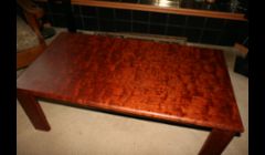 This is a figured Bubinga coffee table.  It's for sale if you're interested.
