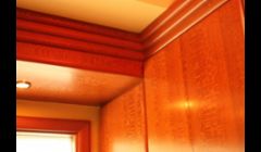 Leopardwood aka Fishtail Oak comes from Australia it's usually used in furniture, What a fine kitchen it does make. 