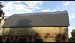 barn that was 20' up and 60' to the peak and 70' long