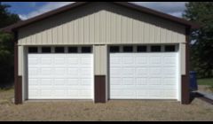 pole barn that we done all trim work