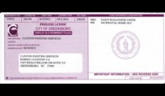 Clinton Painting Services Business License