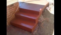 Sponge finish steps with color