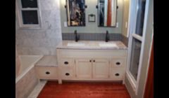 Bathroom Vanity with faux finish