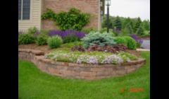 Garden Wall and Perennial Installation