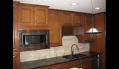 Custom cabinetry and lighting