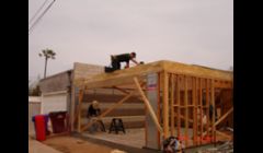 Construction of a new 2 - car garage in Mission Hills.
