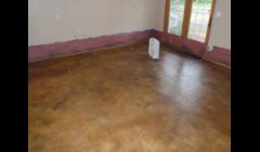 Acid stain concrete floor