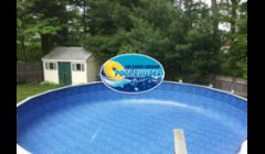 Above ground pool liner replacement on a 28rd Namco pool. 