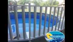 24 round Sharkline With Visions walk around and Deck. This pool has a fully carpeted Deck and walk around. 