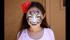 Beautiful leopard face painting by Cynnamon\
www.facepaintingbycynnamon.com
