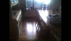 Laminate flooring and a paint job turned this room into a beautifull makeover in a reasonable amount of time and a reasonable price tag.