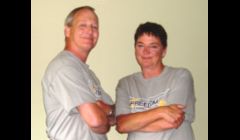 Mike Rathbun and Mardi Calhoun, founders of Freedom Cleaning Services. 
