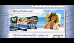 Website Design Sample for Kendy Sproul - Social Web Specialist