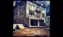 Stucco and Landscaping.