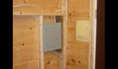 shed that I ran power to and wired up