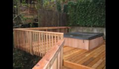 Custom Deck with new jacuzzi