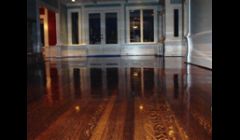 Existing hardwood flooring restoration.