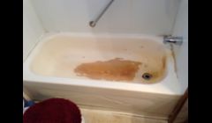 Bathtub in need of refinishing ,