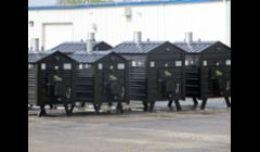 Woodmaster outdoor wood burning boilers in stock November 2012.