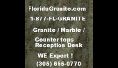 Granite, marble, Quartz we export by Florida Granite.
