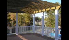 Large Pergola over deck area.
