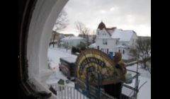 Stained glass window restoration at Ste. Anne Church, Mackinac Island, MI