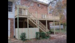 Remove an old rotted deck and replace it with a modern, designer outdoor area to fit your lifestyle.